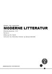 Moderne litteratur (Anders Juhl Rasmussen) ES25